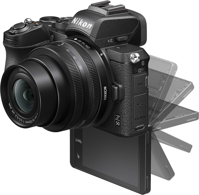 Фотоаппарат Nikon Z50 + FTZ adapter (VOA050K003)  Фото №2