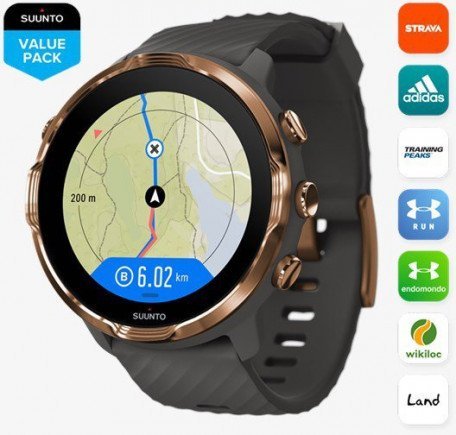 Спортивные часы Suunto 7 Graphite Copper (SS050382000)  Фото №1