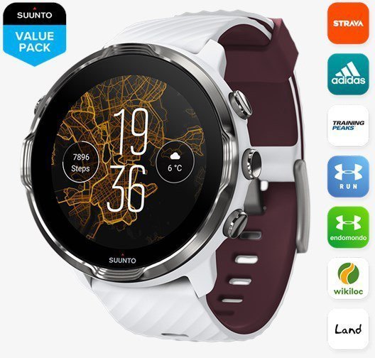 Спортивные часы Suunto 7 White Burgundy (SS050380000)  Фото №1