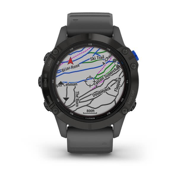 Смарт-годинник Garmin Fenix 6 Pro Solar Edition Black With Gray Band (010-02410-11/10)  Фото №4