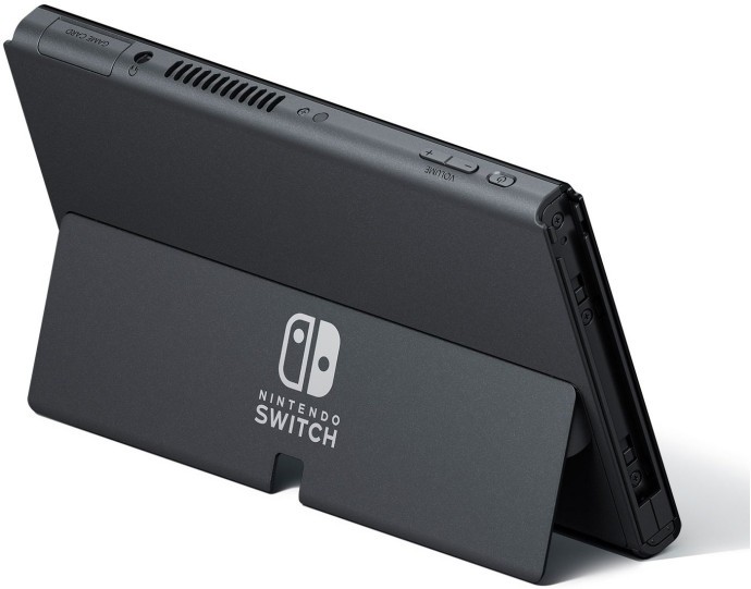 Портативна ігрова приставка Nintendo Switch OLED with White Joy-Con (045496453435)  Фото №0