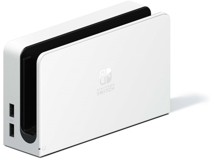 Портативна ігрова приставка Nintendo Switch OLED with White Joy-Con (045496453435)  Фото №4