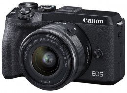 Беззеркальный фотоаппарат Canon EOS M6 Mark II kit (15-45mm) Black (3611C012)