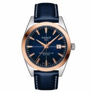 Чоловічий годинник Tissot Gentleman Powermatic 80 Silicium Solid 18k Gold Bezel T927.407.46.041.01 