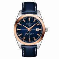 Чоловічий годинник Tissot Gentleman Powermatic 80 Silicium Solid 18k Gold Bezel T927.407.46.041.01