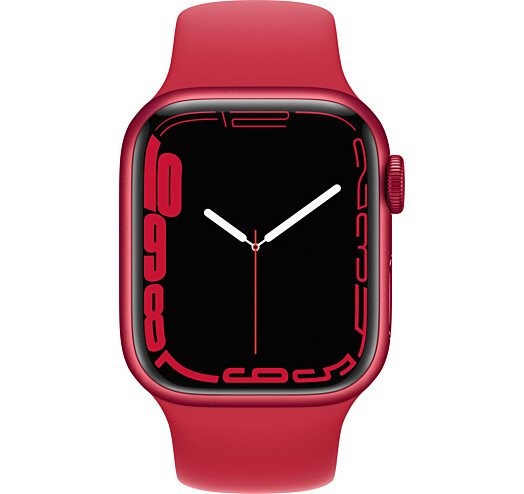 Смарт-часы Apple Watch Series 7 GPS 41mm (PRODUCT)RED Aluminium Case with (PRODUCT)RED Sport Band (MKN23)