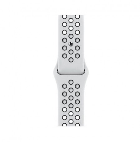 Смарт-часы Apple Watch Nike Series 7 GPS 41mm Starlight Aluminum Case w. Pure Platinum/Black Nike Sport Band (MKN33)  Фото №1