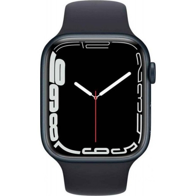 Смарт-годинник Apple Watch Series 7 GPS 41mm Midnight Aluminum Case With Midnight Sport Band (MKMX3)