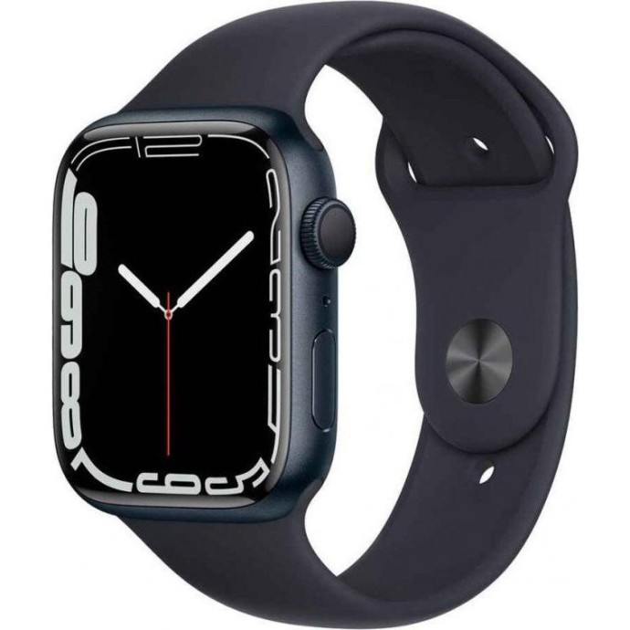 Смарт-годинник Apple Watch Series 7 GPS 41mm Midnight Aluminum Case With Midnight Sport Band (MKMX3)  Фото №1
