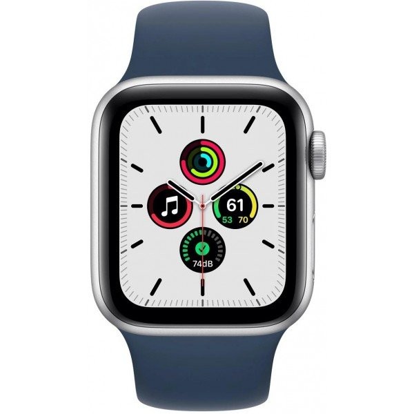 Смарт-годинник Apple Watch SE GPS 40mm Silver Aluminum Case w. Abyss Blue S. Band (MKNY3)