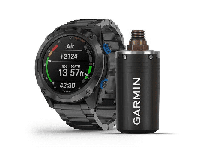 Спортивные часы Garmin Descent Mk2i Bundle Titanium Carbon Grey w. Titanium Band w. Descent T1 (010-02132-12)  Фото №1