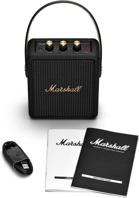 Портативні колонки Marshall Stockwell II Black and Brass (1005544)  Фото №4