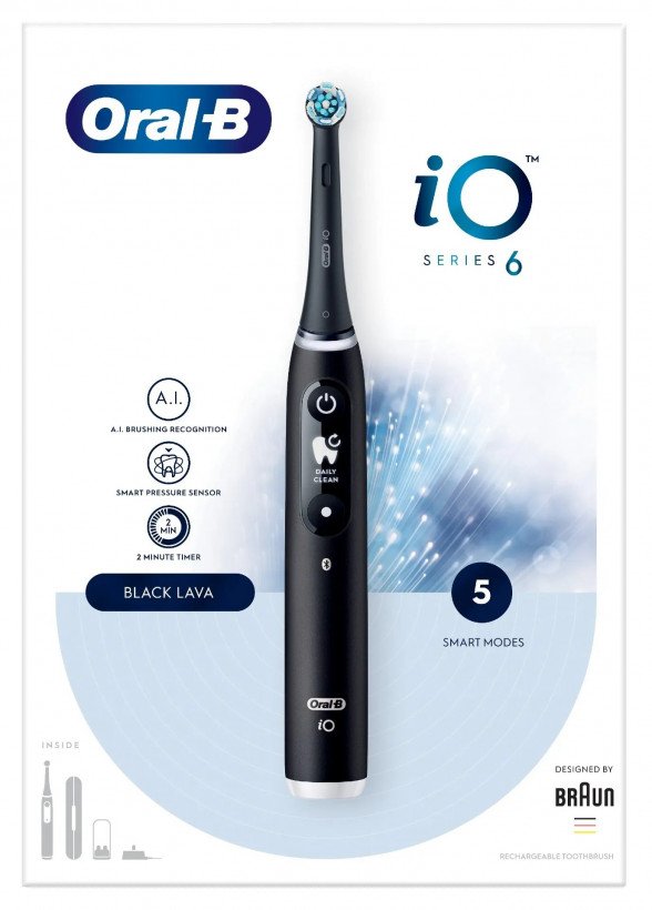 Електрична зубна щітка Oral-B IOM6.1B6.3DK Black  Фото №7