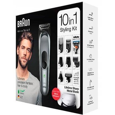 Тример для бороди та вусів Braun MGK7221  Фото №1