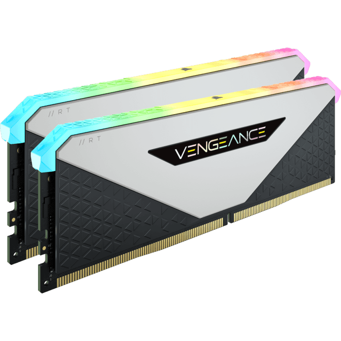 Память для настольных компьютеров Corsair 16 GB (2x8GB) DDR4 3200 MHzVengeance RGB RT (CMN16GX4M2Z3200C16W)