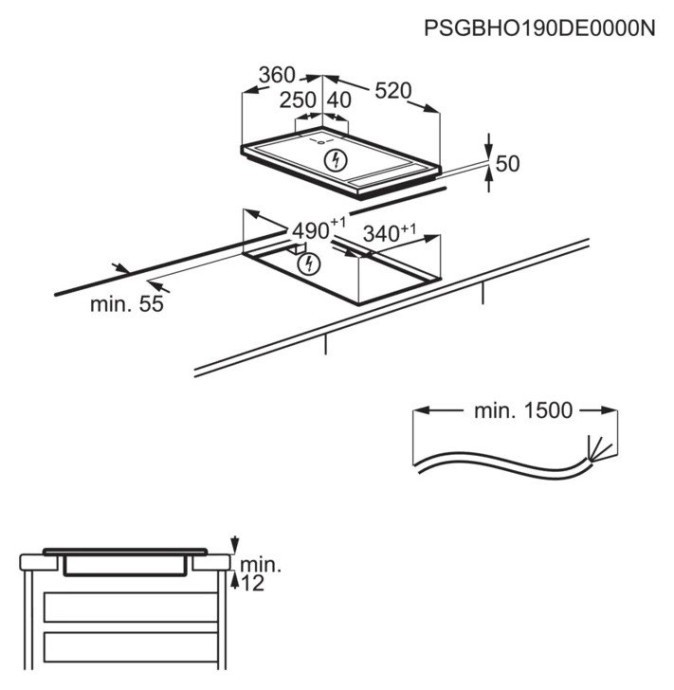 Варильна поверхня електрична AEG ITE42600KB  Фото №7
