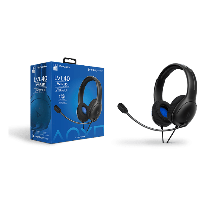 Комп&#039;ютерна гарнітура PDP Gaming LVL40 Wired Stereo Gaming Headset Black  Фото №5