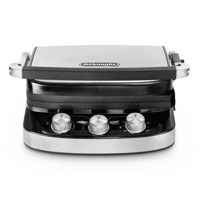 Электрогриль прижимной Delonghi CGH 912 Steel BK  Фото №0