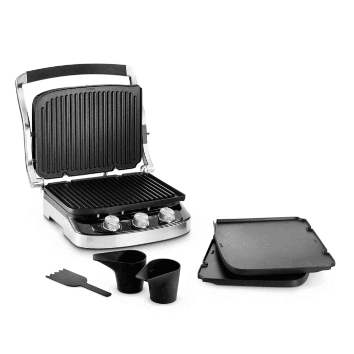 Электрогриль прижимной Delonghi CGH 912 Steel BK  Фото №1