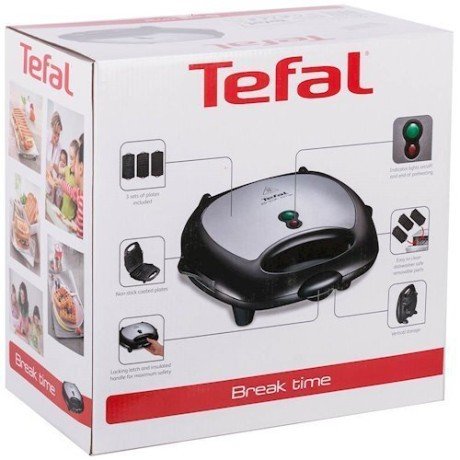 Мультимейкер (бутербродниця-вафельниця-гриль) Tefal SW614831  Фото №6