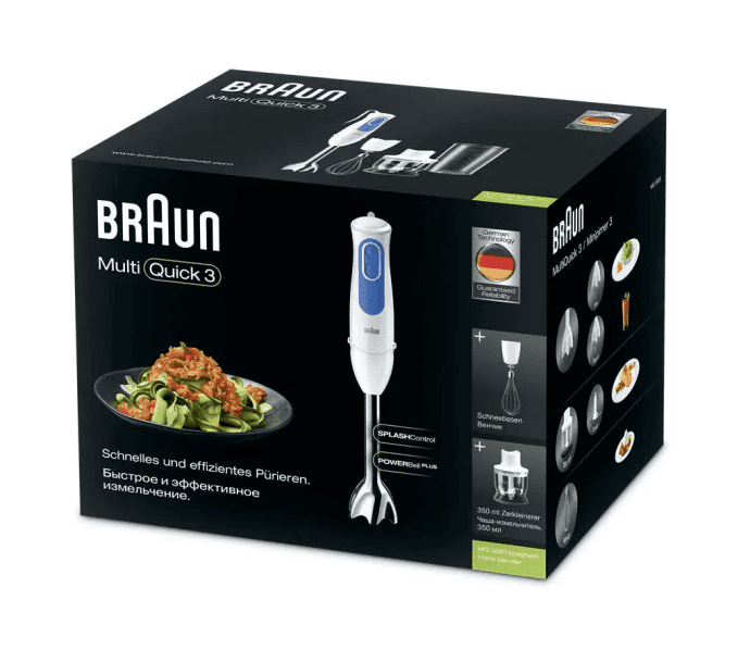 Занурюваний блендер Braun MQ 3025 WH Spaghetti  Фото №4