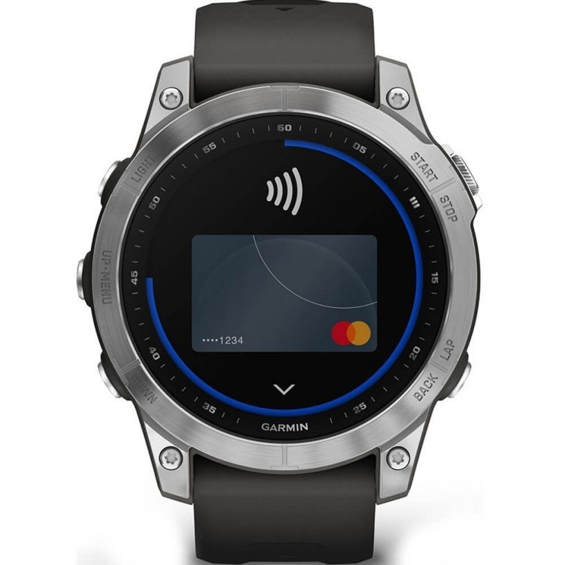 Смарт-годинник Garmin Fenix 7 Silver with Graphite Band (010-02540-00/01)