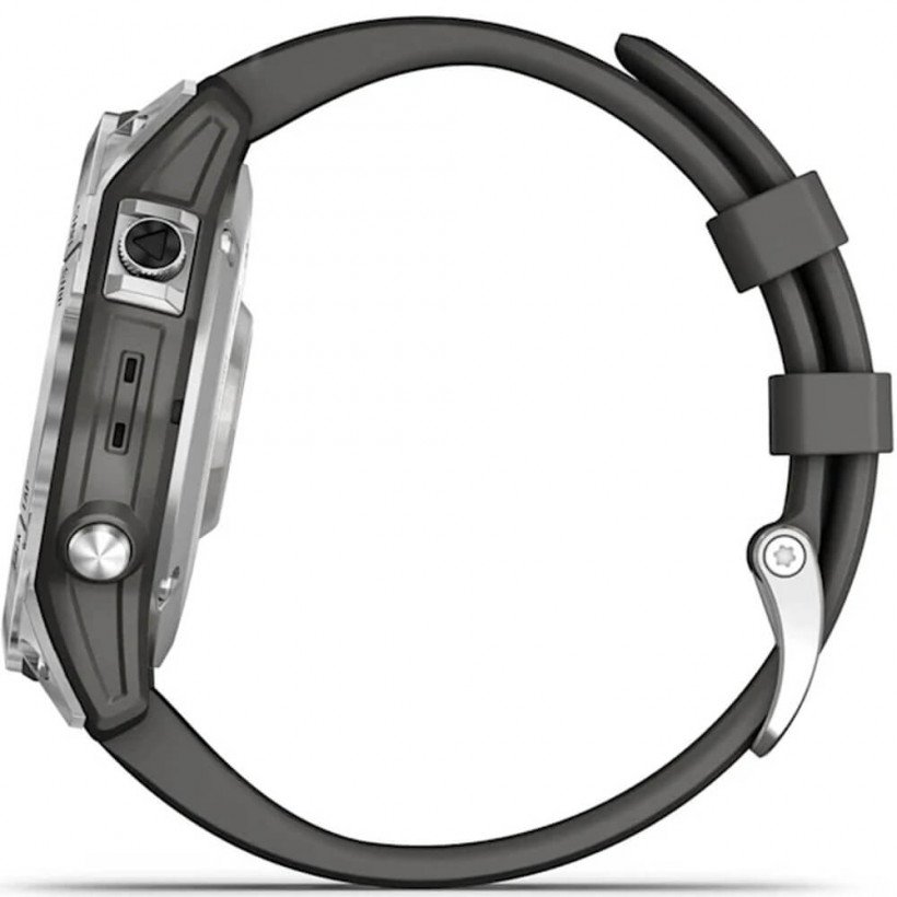 Смарт-годинник Garmin Fenix 7 Silver with Graphite Band (010-02540-00/01)  Фото №4