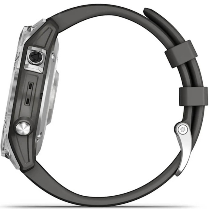 Смарт-годинник Garmin Fenix 7 Silver with Graphite Band (010-02540-00/01)  Фото №4
