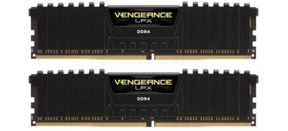 Пам&#039;ять для настільних комп&#039;ютерів Corsair 16 GB (2x8GB) DDR4 3200 MHz Vengeance LPX Black (CMK16GX4  Фото №2