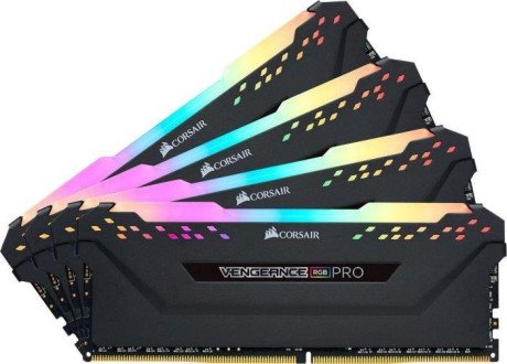 Пам&#039;ять для настільних комп&#039;ютерів Corsair 32 GB (4x8GB) DDR4 3600 MHz Vengeance RGB Pro Black (CMW32GX4M4D3600C18)  Фото №3