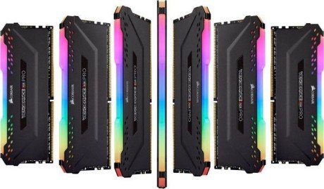 Пам&#039;ять для настільних комп&#039;ютерів Corsair 32 GB (4x8GB) DDR4 3600 MHz Vengeance RGB Pro Black (CMW32GX4M4D3600C18)  Фото №4