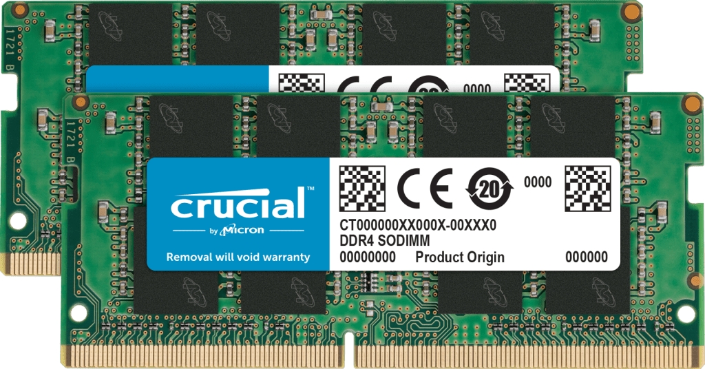 Пам&#039;ять для ноутбука Crucial RAM 32GB Kit (2x16GB) DDR4 3200MHz CL22 (or 2933MHz or 2666MHz) CT2K16G