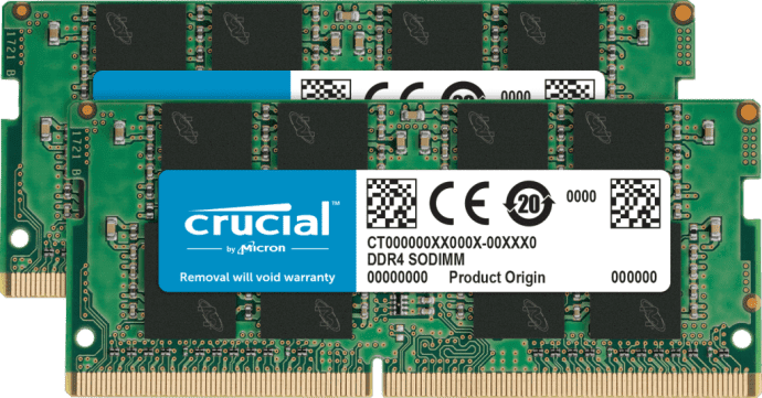 Память для ноутбука Crucial RAM 32GB Kit (2x16GB) DDR4 3200MHz CL22 (or 2933MHz or 2666MHz) CT2K16G4SFRA32A