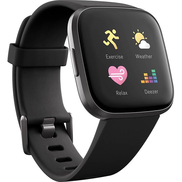 Смарт-годинник Fitbit Versa 2 Black (FB507BKBK)  Фото №0