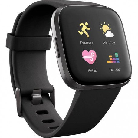 Смарт-годинник Fitbit Versa 2 Black (FB507BKBK)  Фото №0