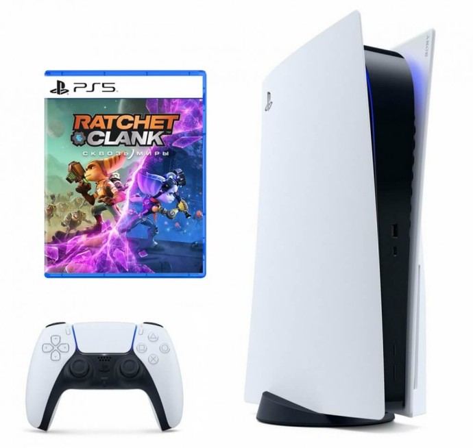 Стаціонарна ігрова приставка Sony Playstation 5 825GB Ratchet &amp; Clank: Rift Apart Bundle  Фото №0