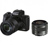 Бездзеркальний фотоапарат Canon EOS M50 Mark II kit (15-45mm + 55-200mm) IS STM Black (4728C041)