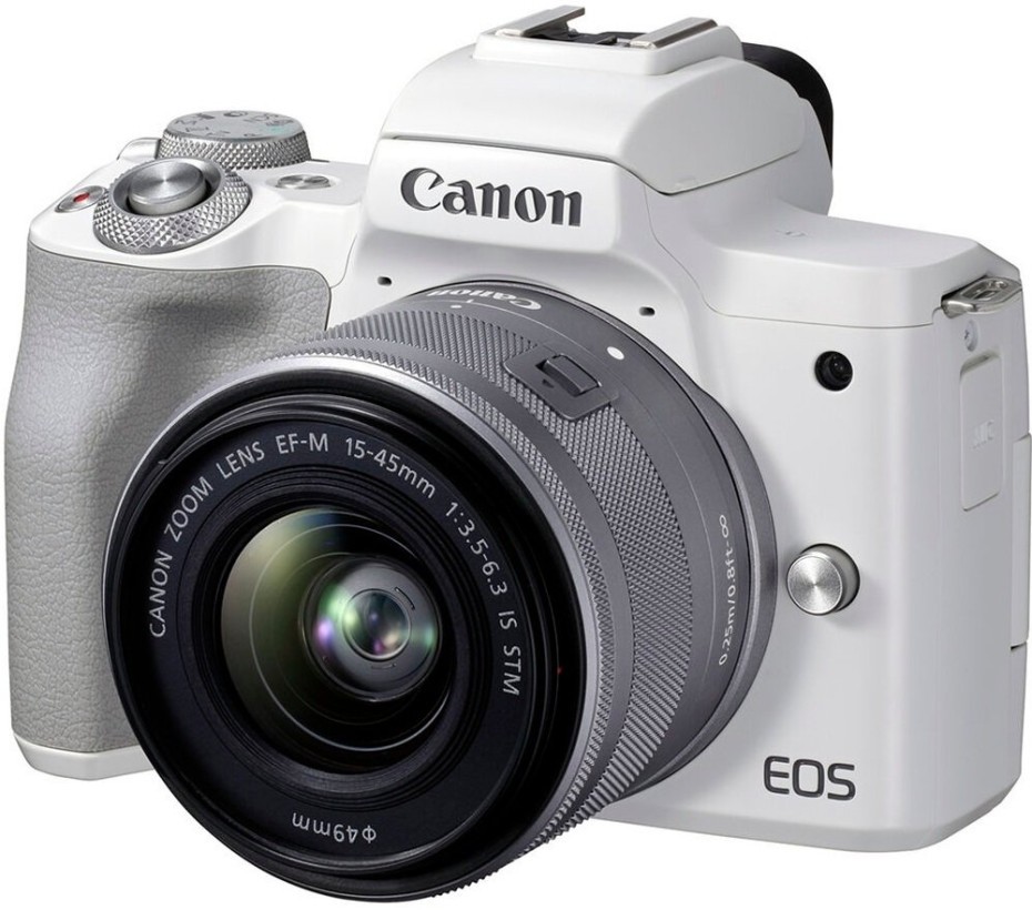 Беззеркальный фотоаппарат Canon EOS M50 Mark II kit (15-45mm) IS STM White (4729C028)  Фото №2