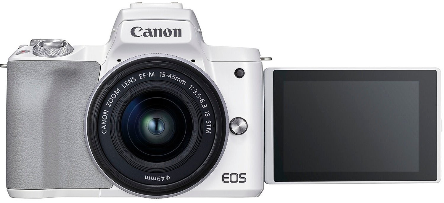 Беззеркальный фотоаппарат Canon EOS M50 Mark II kit (15-45mm) IS STM White (4729C028)  Фото №6