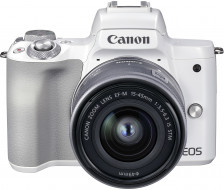 Беззеркальный фотоаппарат Canon EOS M50 Mark II kit (15-45mm) IS STM White (4729C028)