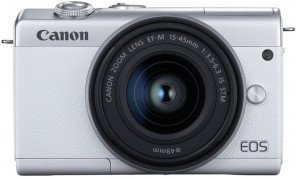 Бездзеркальний фотоапарат Canon EOS M200 kit (15-45mm) IS STM White (3700C032)