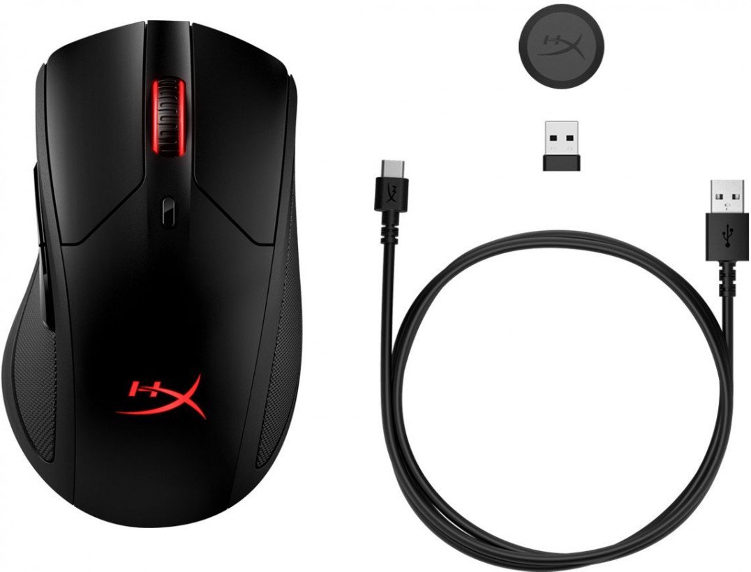 Миша HyperX Pulsefire Dart Wireless Gaming Black (HX-MC006B, 4P5Q4AA)  Фото №1