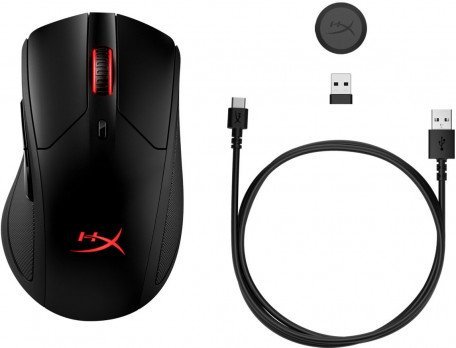 Миша HyperX Pulsefire Dart Wireless Gaming Black (HX-MC006B, 4P5Q4AA)  Фото №1