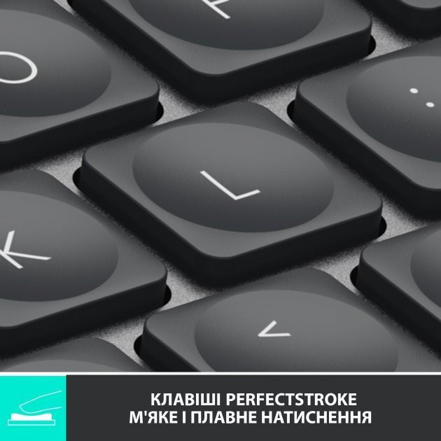 Клавіатура Logitech MX Keys Mini Wireless Illuminated Graphite (920-010501)  Фото №0