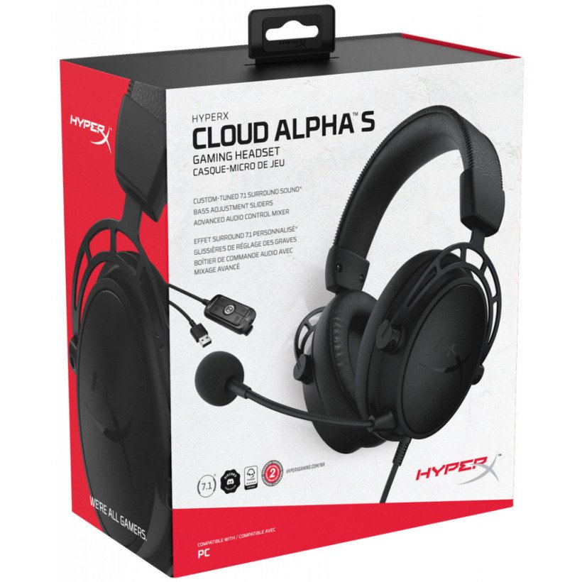 Навушники з мікрофоном HyperX Cloud Alpha Black (HX-HSCA-BK/WW)  Фото №6