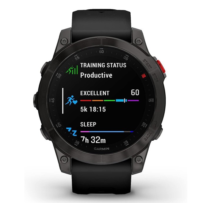 Смарт-годинник Garmin Epix (Gen 2) Sapphire - Black Titanium (010-02582-10/11)  Фото №0