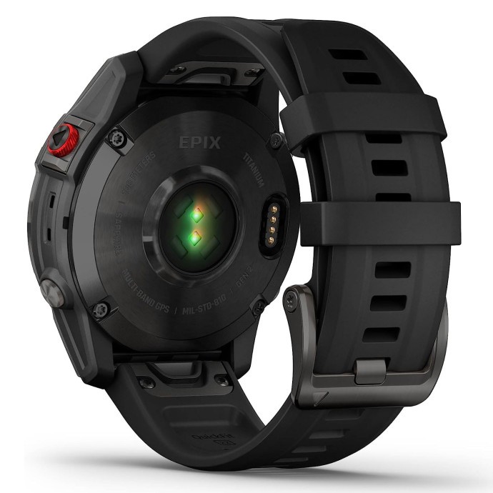 Смарт-годинник Garmin Epix (Gen 2) Sapphire - Black Titanium (010-02582-10/11)  Фото №3