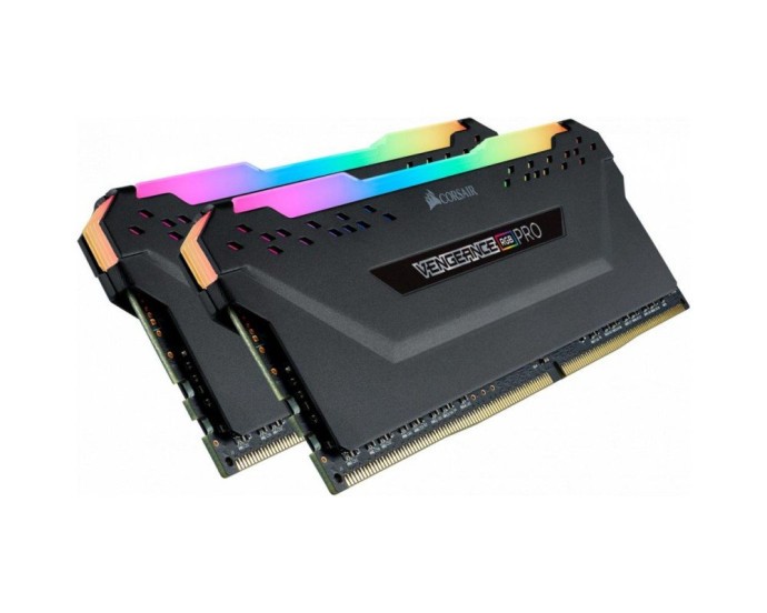 Память для настольных компьютеров Corsair 16 GB (2x8GB) DDR4 3600 MHz Vengeance RGB Pro Black (CMW16GX4M2D3600C18)  Фото №0