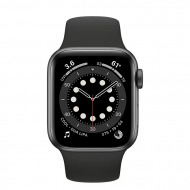 Смарт-часы Apple Watch Series 6 GPS 40mm Space Gray Aluminum Case w. Black Sport B. (MG133)