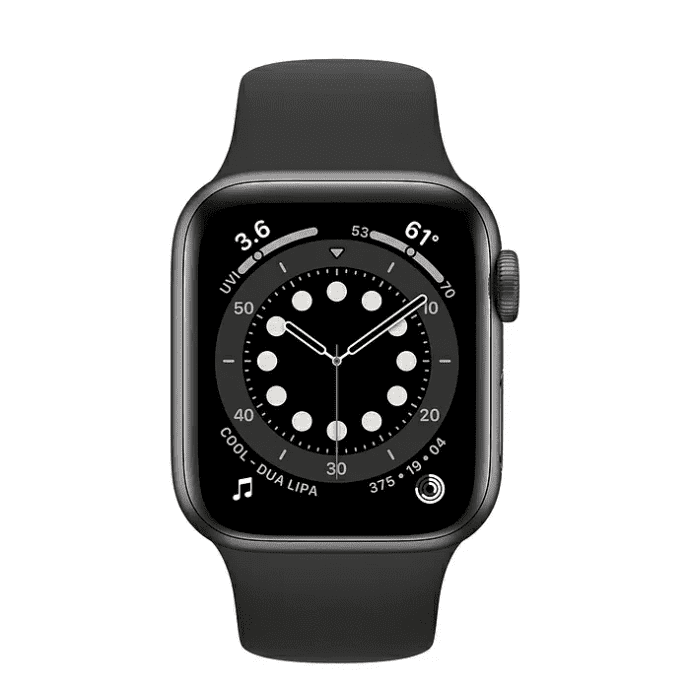 Смарт-годинник Apple Watch Series 6 GPS 40mm Space Gray Aluminum Case w. Black Sport B. (MG133)
